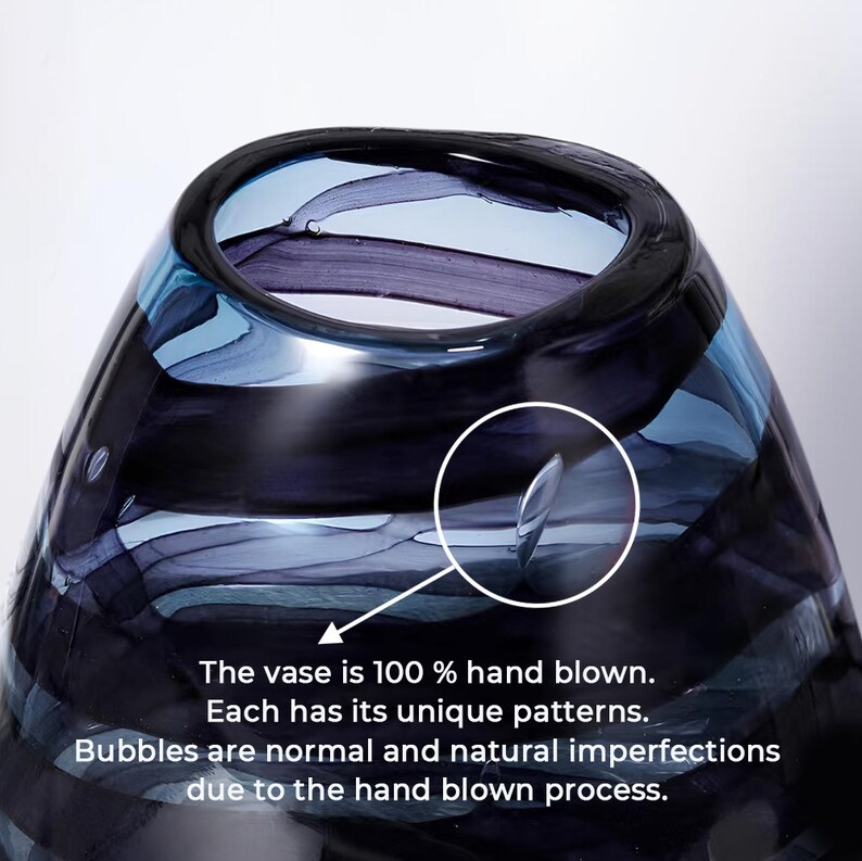 Handblown Glass Vase - Short