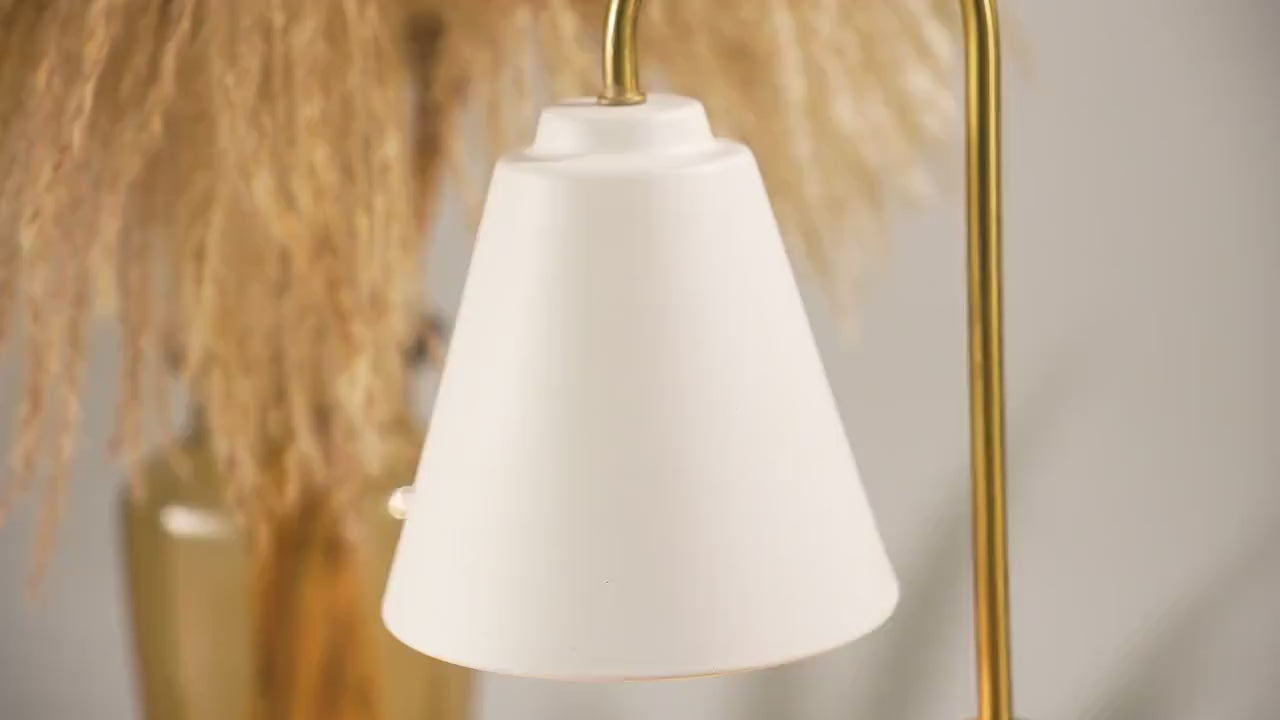 White Marble Candle Lamp